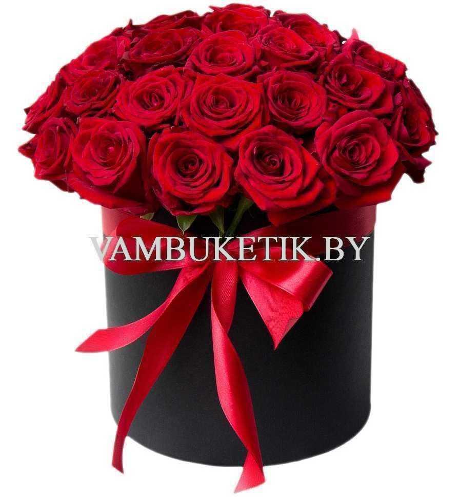 25 роз в цилиндре